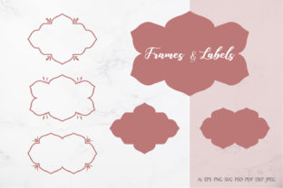 Decorative Floral Frames and Labels: A Versatile Design Element for Creative Projects