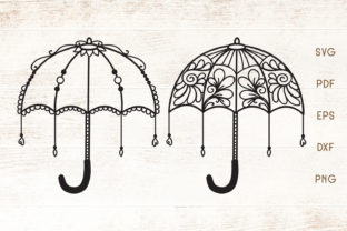 Decorative Floral Umbrella Vector: A Versatile Design Asset for Creative Professionals