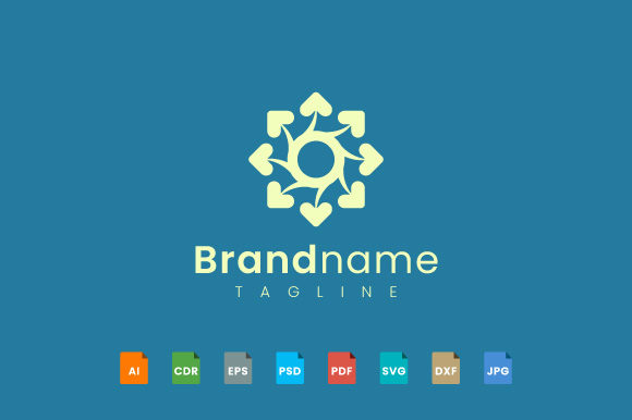 Decorative Flower Logo Template Overview
