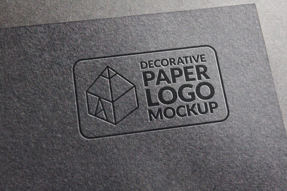 Decorative Paper Logo Mockup 3: A Photo-Realistic Tool for Showcasing Your Brand Identity