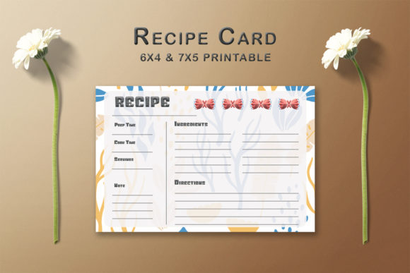 Decorative Pattern Recipe Card Template: A Beautiful Way to Organize and Share Recipes