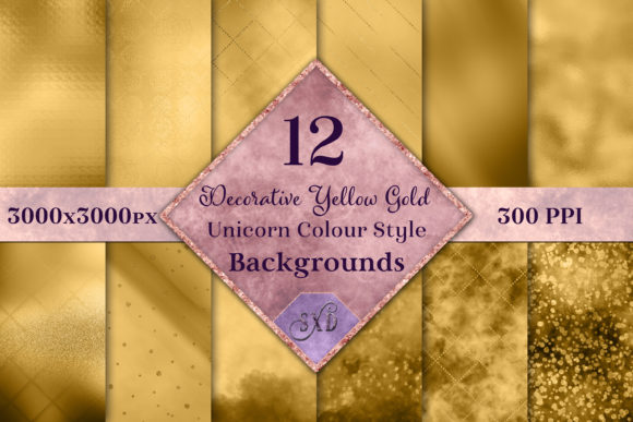 Decorative Yellow Gold Backgrounds