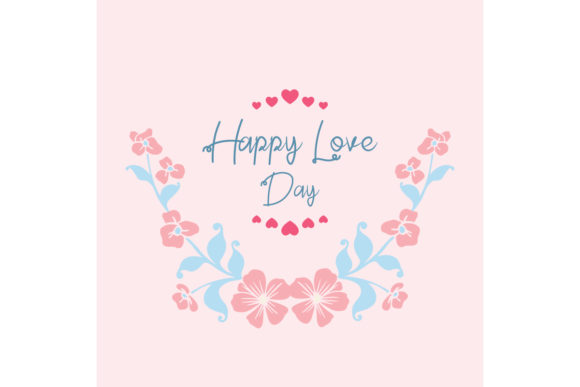 Elegant Frame for Happy Love Day Card: A Timeless Blend of Art and Expression