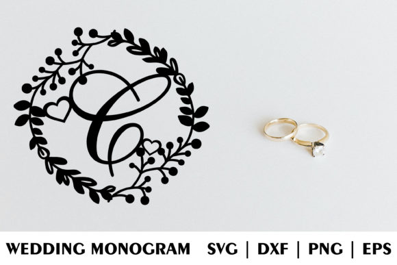 Letter C of Wedding Decorative Monogram: A Creative and Practical Design for Modern Decorators and Entrepreneurs