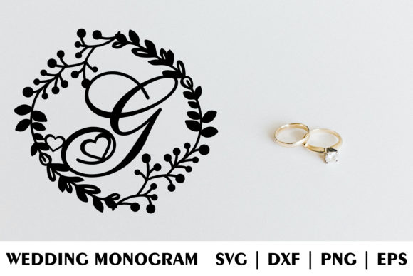 Letter G of Wedding Decorative Monogram: A Versatile Design for Personalized Creations