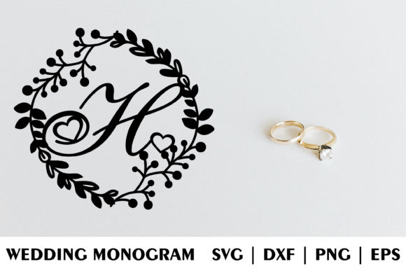 Letter H of Wedding Decorative Monogram: A Creative and Versatile Design for Your Special Day