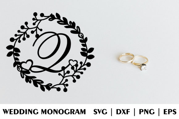 Letter Q of Wedding Decorative Monogram: A Unique Design for Personalized Creations