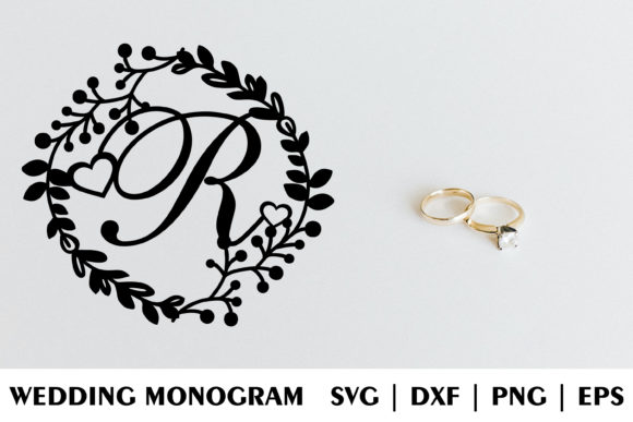 Letter R of Wedding Decorative Monogram: A Beautiful and Versatile Design for Your Special Day
