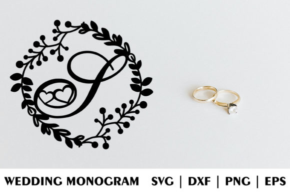 Letter S of Wedding Decorative Monogram