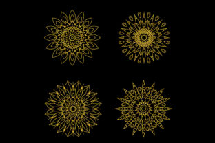 Mandala 118: A Golden Design Asset for Creative Projects