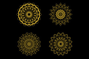 Mandala 121: A Versatile Gold Logotype Icon Design Bundle for Modern Creativity