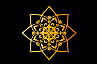 Mandala Graphic Star Design for Creative Uses