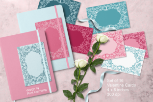 Pink and Blue Blank Valentine Cards Set: A Versatile Tool for Creative Expression