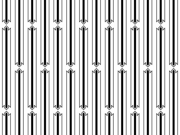 Vertical Stripes with Decorative Wings: A Modern Design Element for Textiles and Backgrounds