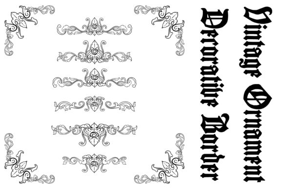 Vintage Flourish Decorative Borders: Timeless Elegance for Modern Design
