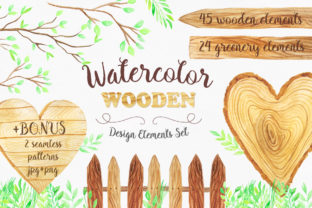 Watercolor Wooden Design Set: A Versatile Tool for Creative Projects